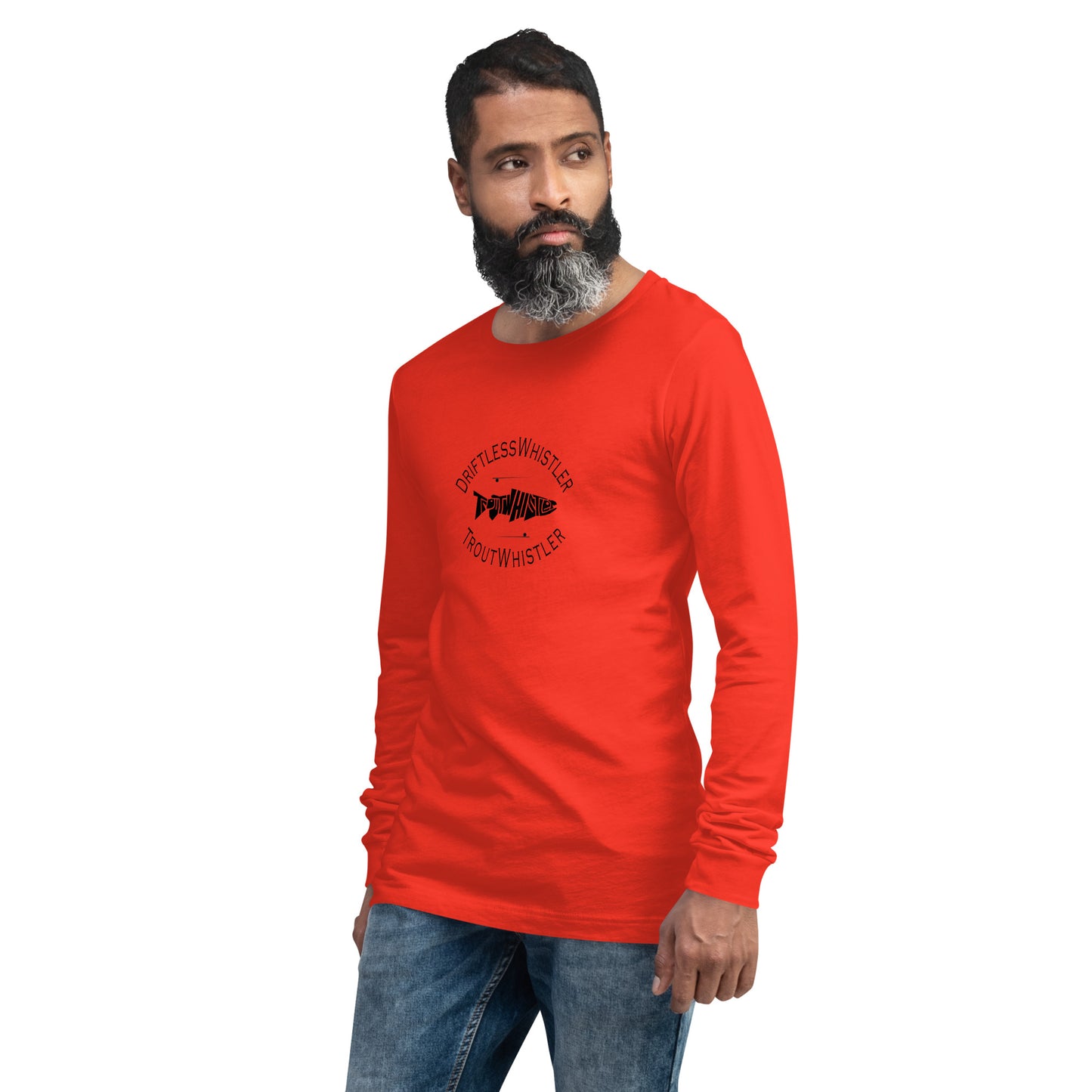 DriftlessWhistler - Long Sleeve Tee | Light w/ Black Logo
