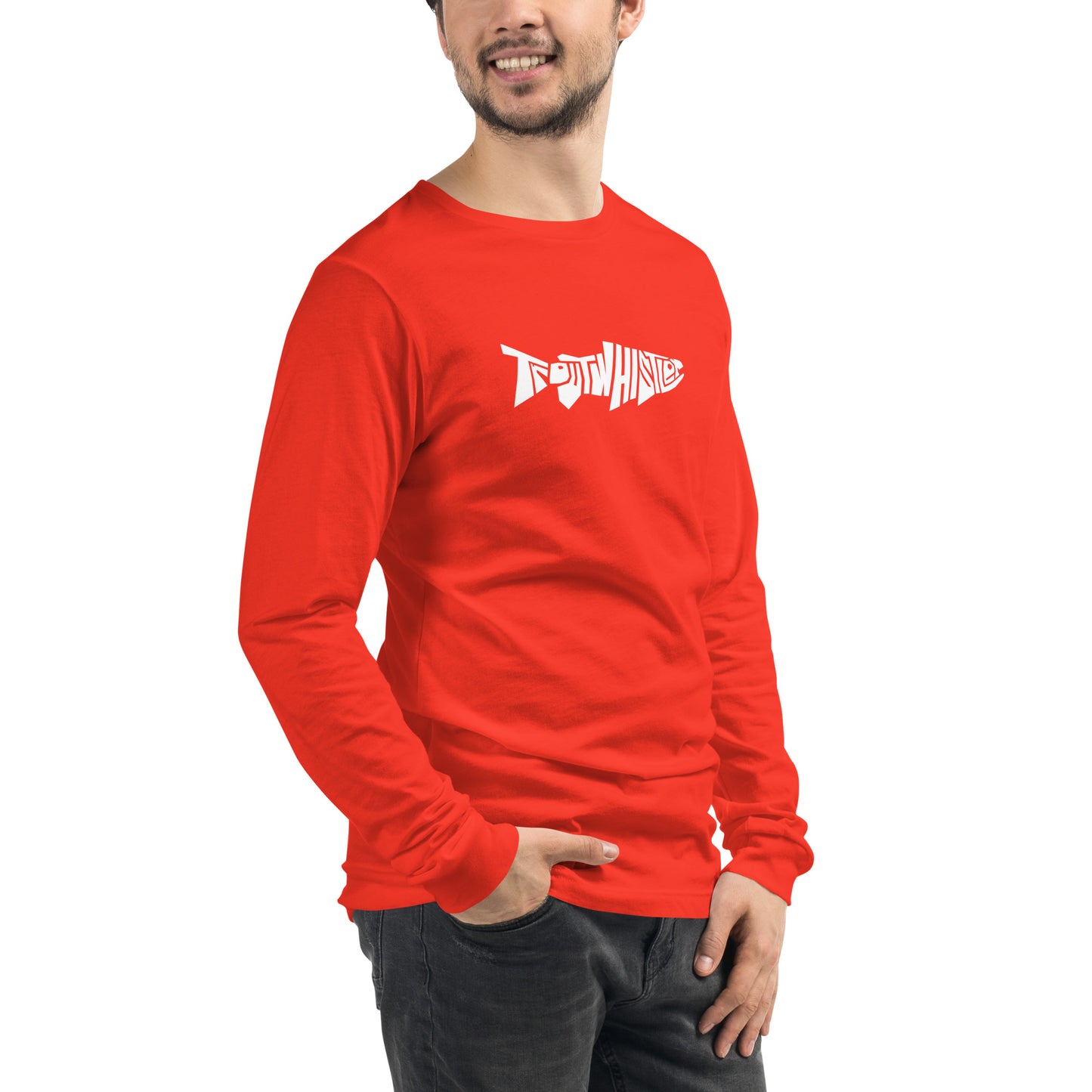 TroutWhistler - Long Sleeve Tee | Dark w/ White Logo