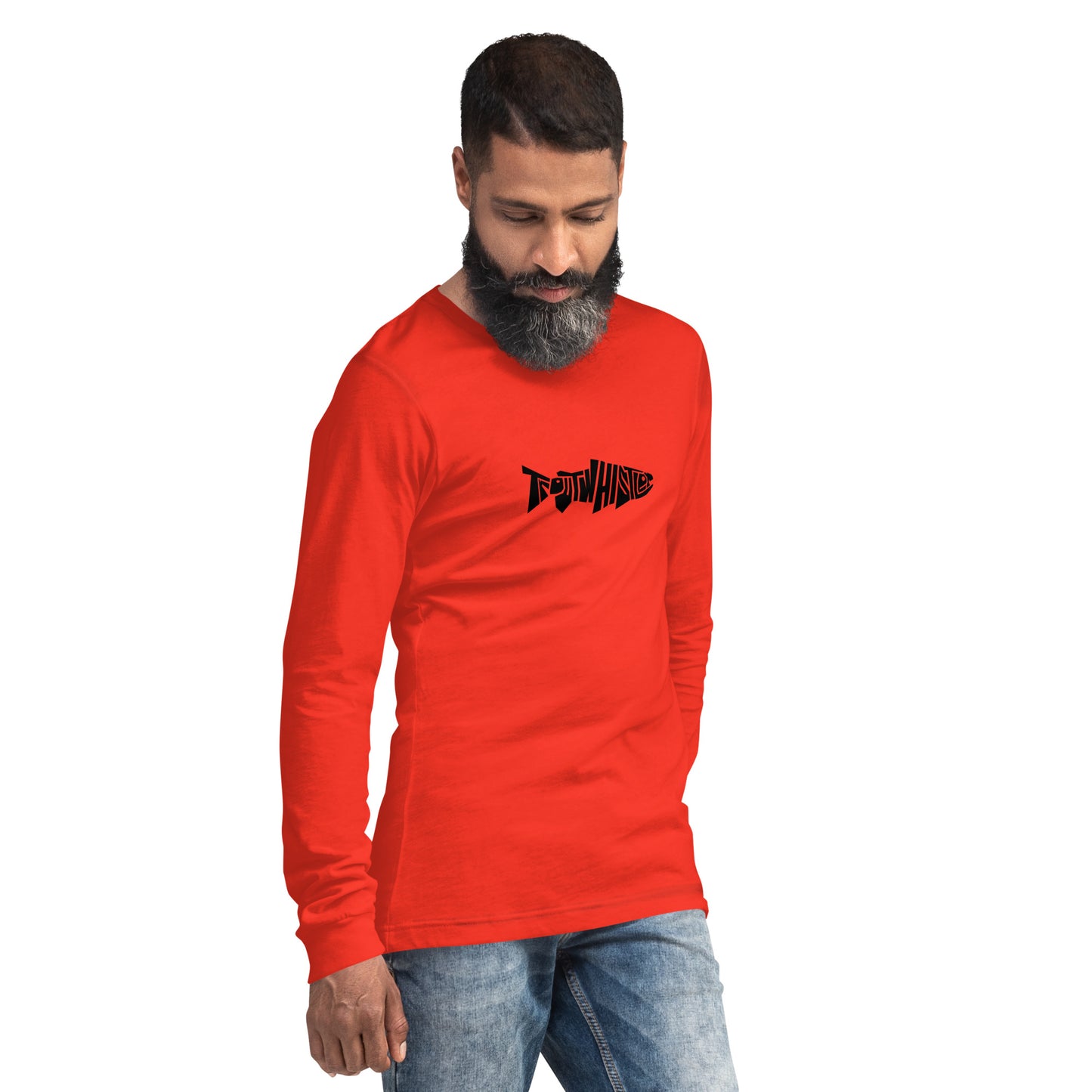 TroutWhistler - Long Sleeve Tee | Light w/ Black TroutWhistler Logo