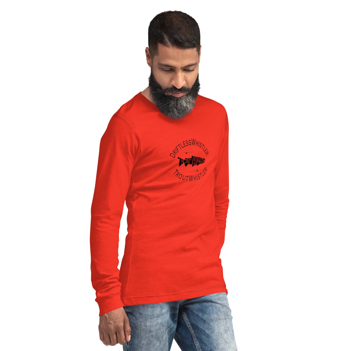 DriftlessWhistler - Long Sleeve Tee | Light w/ Black Logo