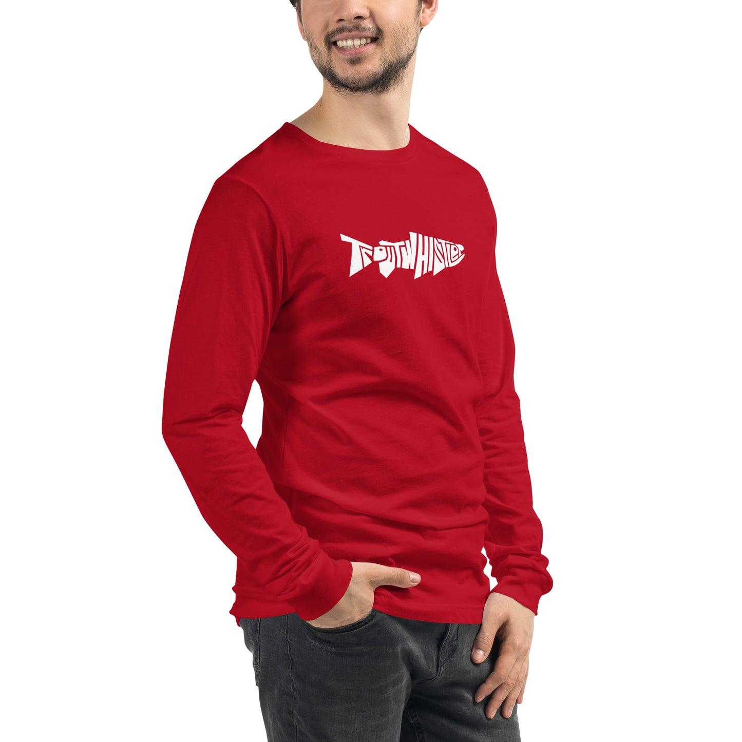 TroutWhistler - Long Sleeve Tee | Dark w/ White Logo