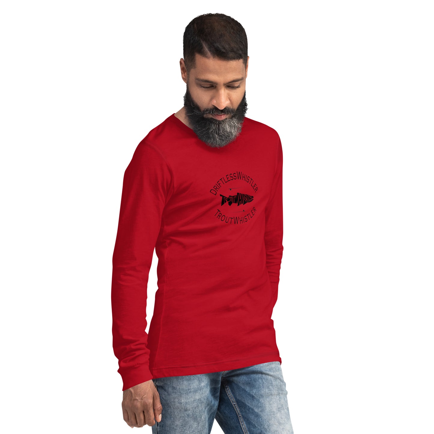 DriftlessWhistler - Long Sleeve Tee | Light w/ Black Logo