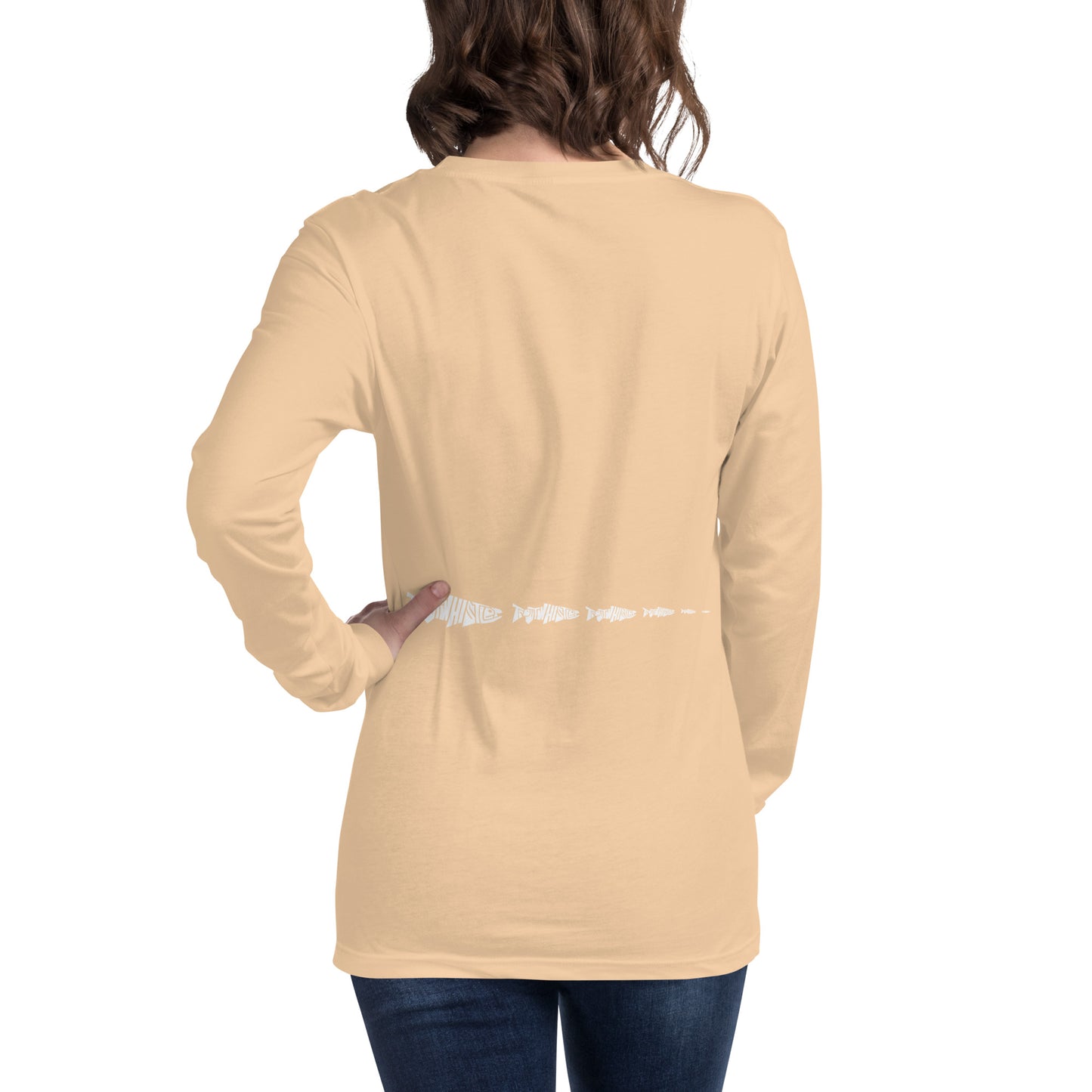 TroutWhistler - Women's Long Sleeve Tee | Dark w/ White Multi Logo