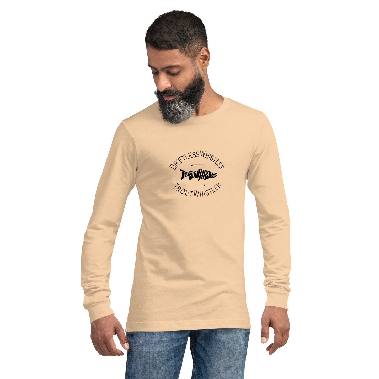 DriftlessWhistler - Long Sleeve Tee | Light w/ Black Logo