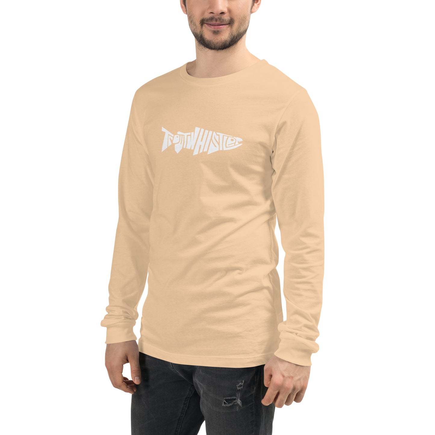 TroutWhistler - Long Sleeve Tee | Dark w/ White Logo