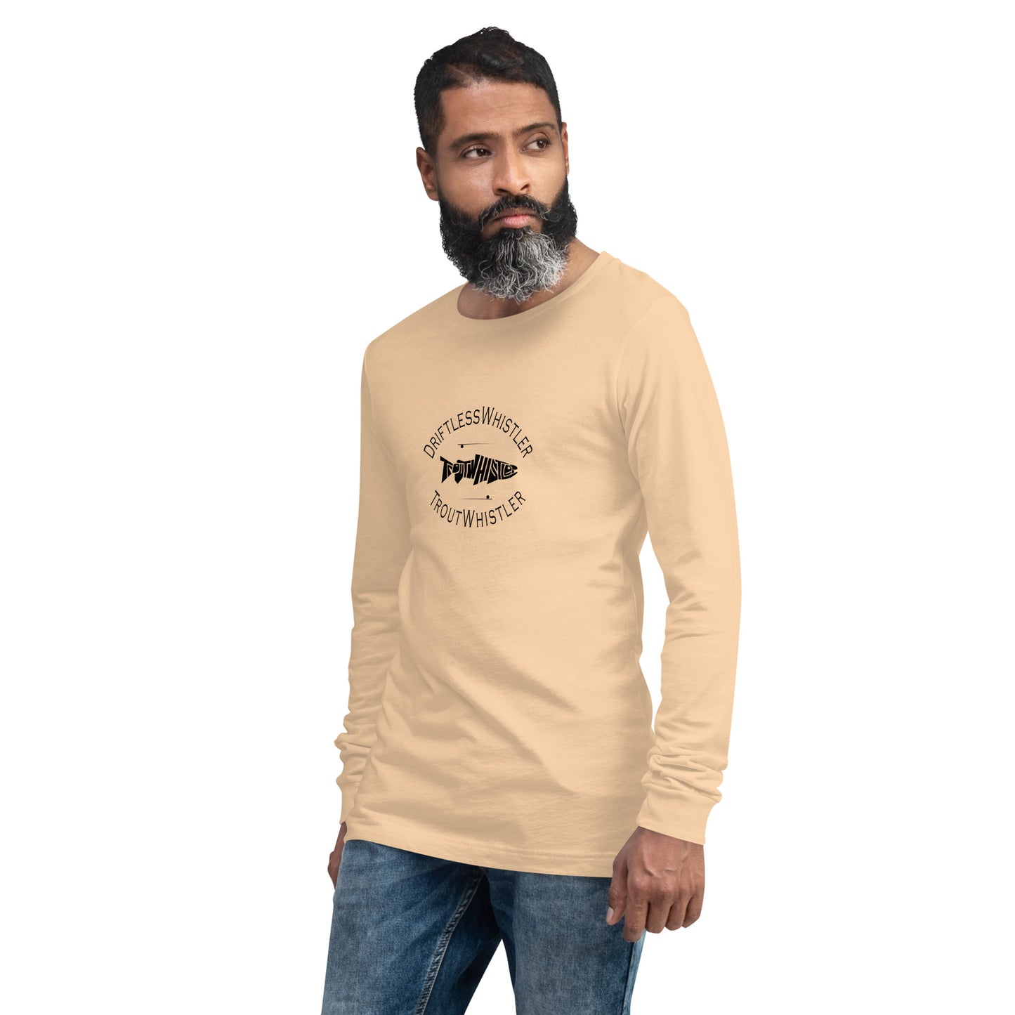 DriftlessWhistler - Long Sleeve Tee | Light w/ Black Logo