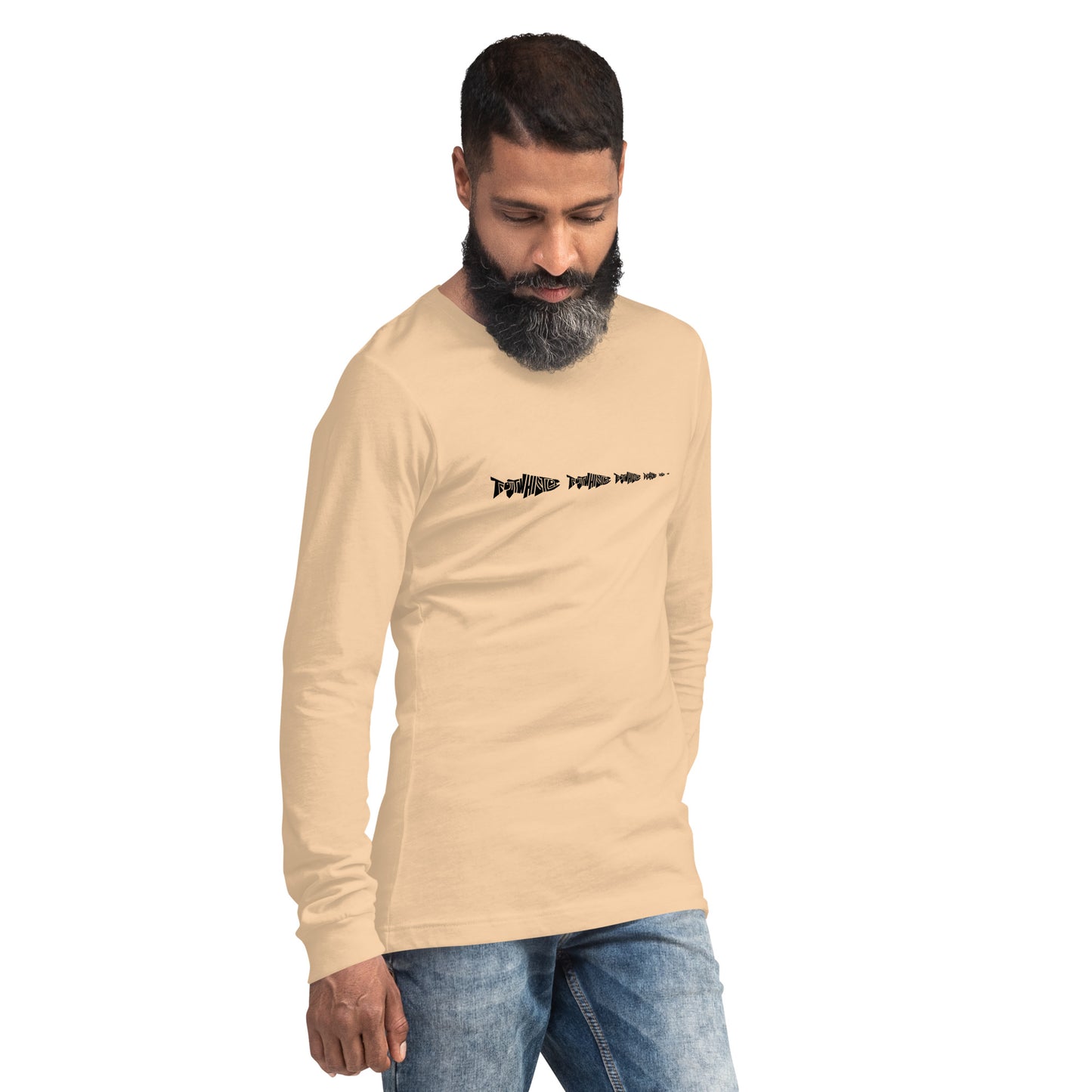 TroutWhistler - Long Sleeve Tee | Light w/ Black Multi-Logo