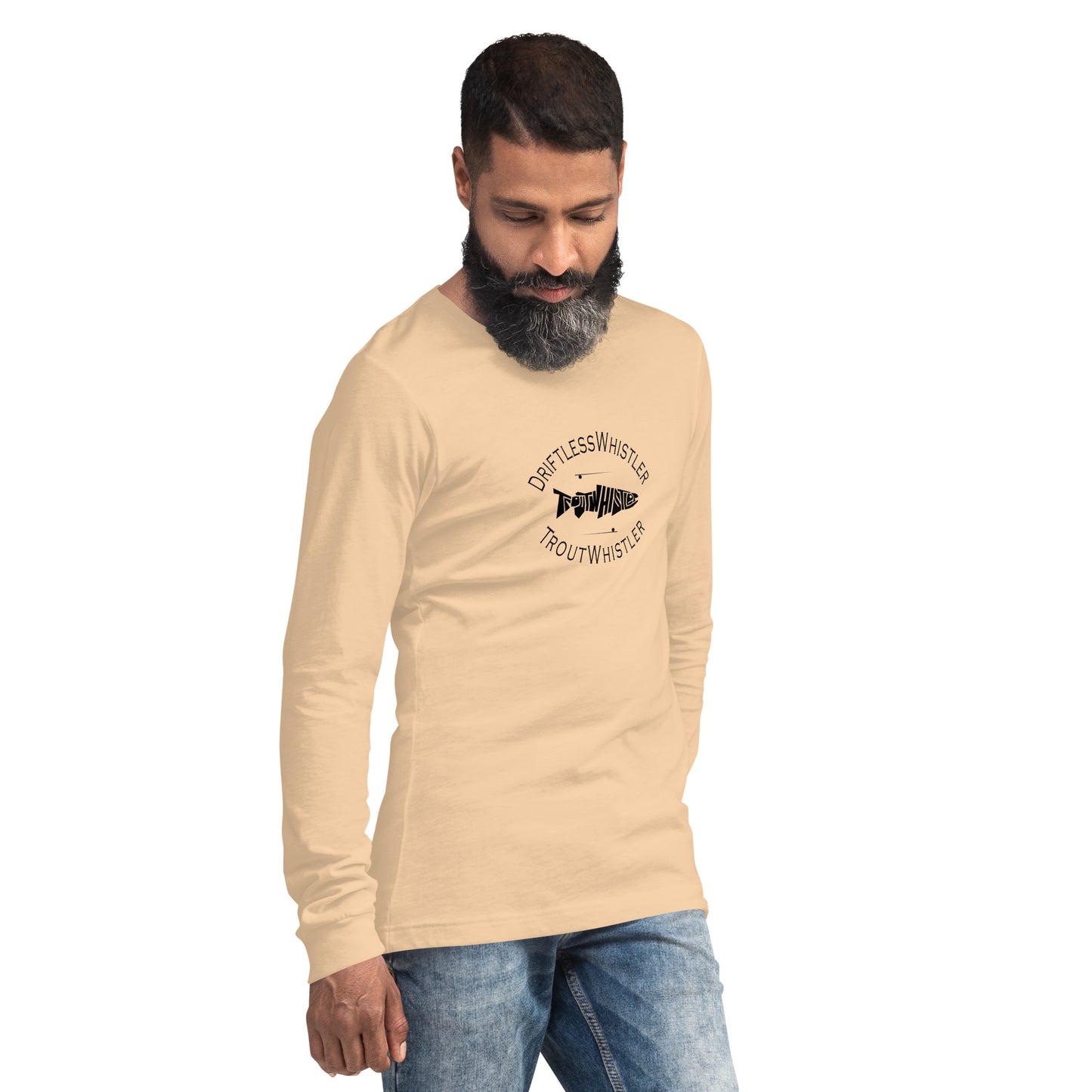 DriftlessWhistler - Long Sleeve Tee | Light w/ Black Logo