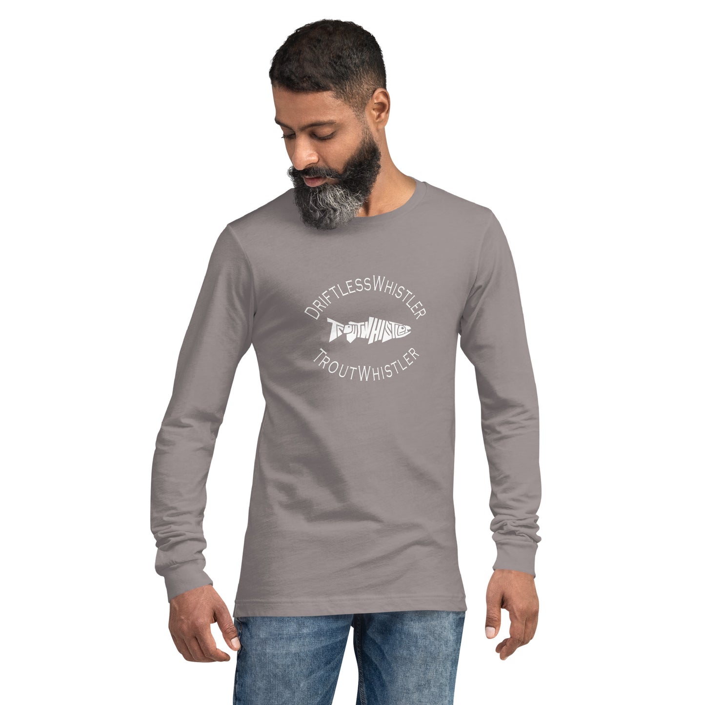 DriftlessWhistler - Long Sleeve Tee | Dark w/ White Logo