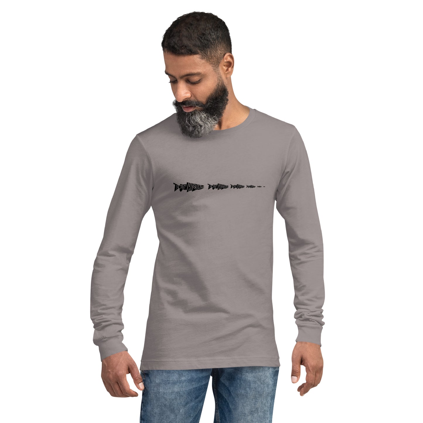 TroutWhistler - Long Sleeve Tee | Light w/ Black Multi-Logo