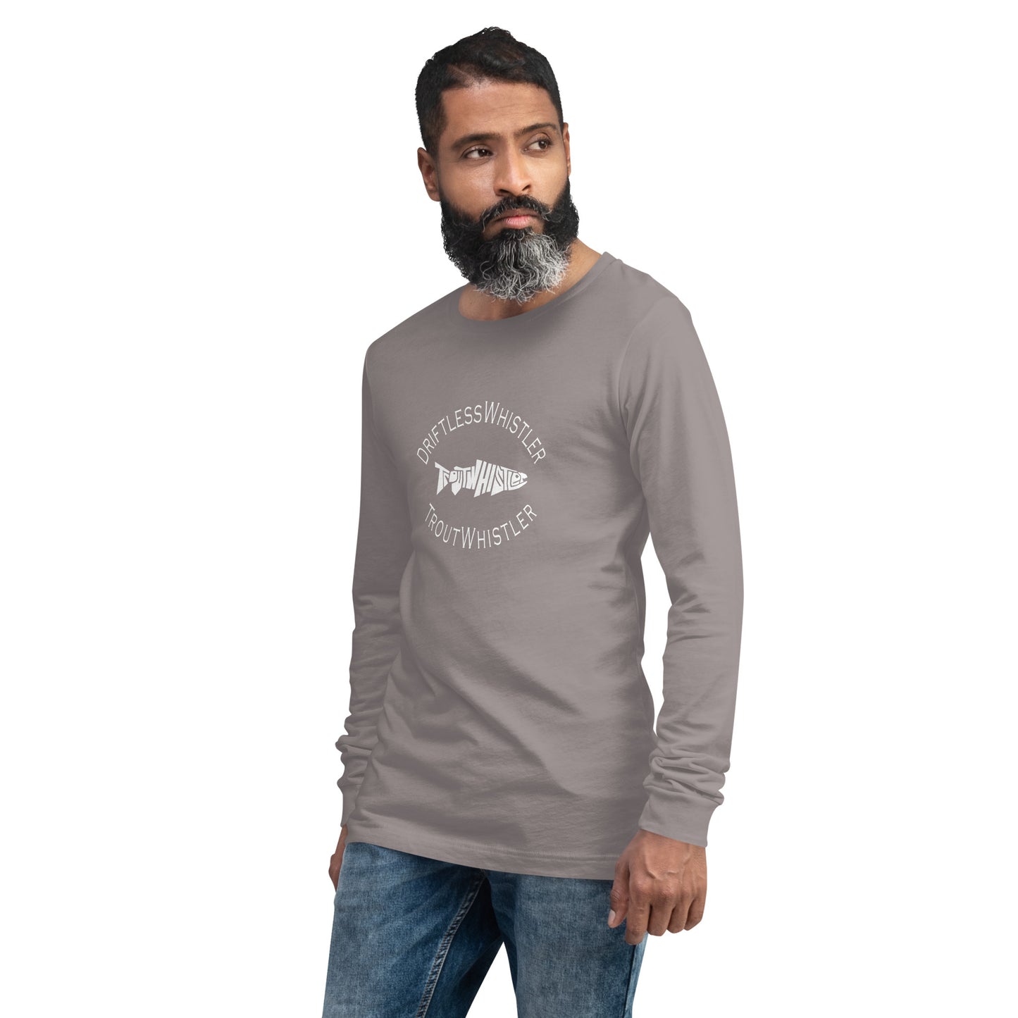 DriftlessWhistler - Long Sleeve Tee | Dark w/ White Logo
