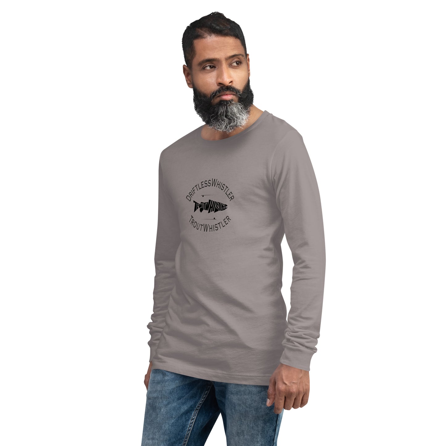 DriftlessWhistler - Long Sleeve Tee | Light w/ Black Logo