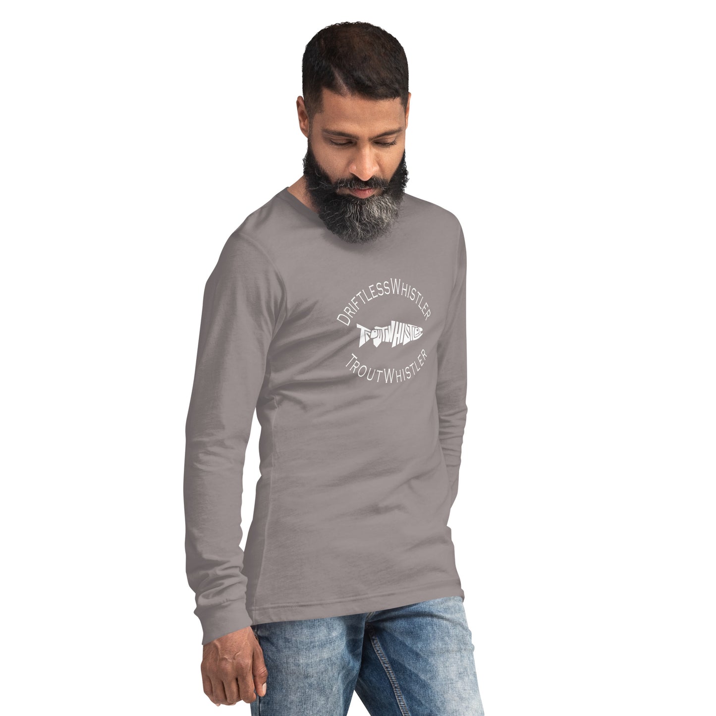 DriftlessWhistler - Long Sleeve Tee | Dark w/ White Logo