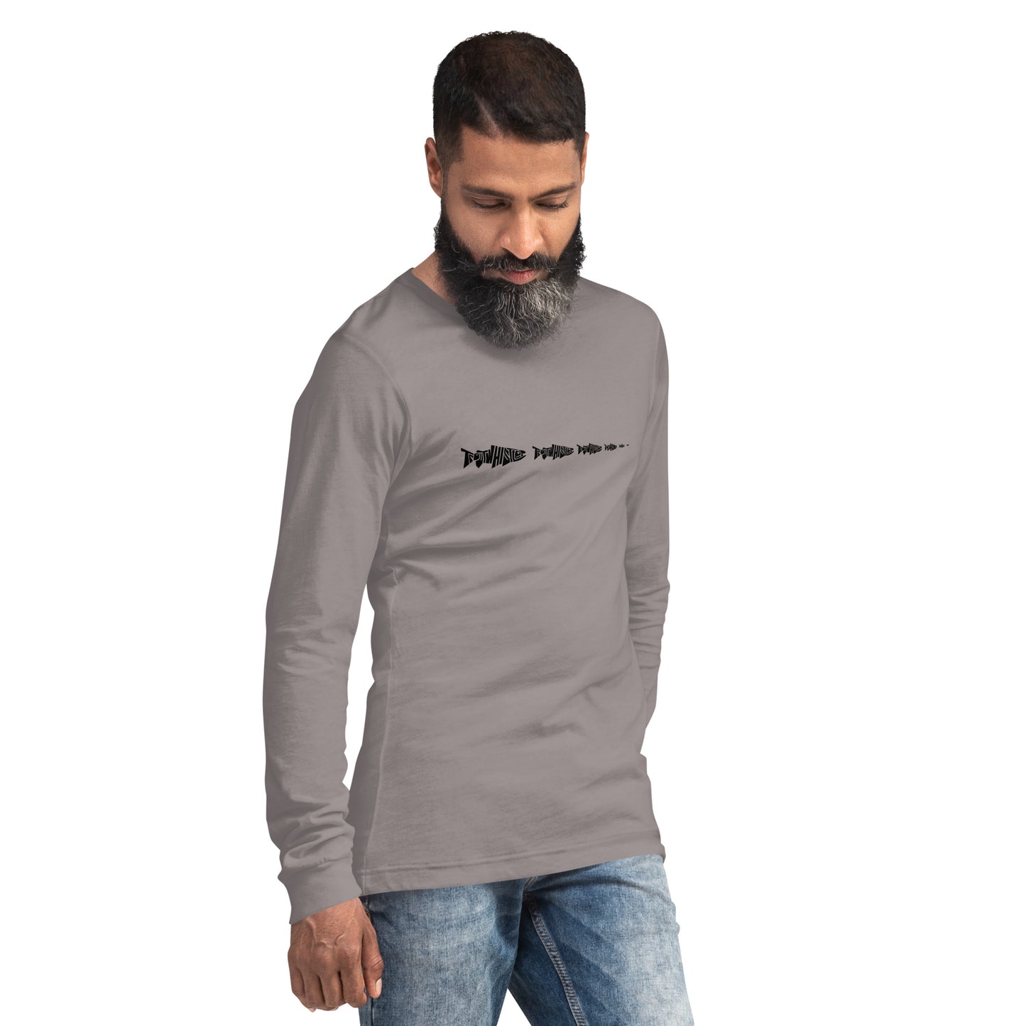TroutWhistler - Long Sleeve Tee | Light w/ Black Multi-Logo