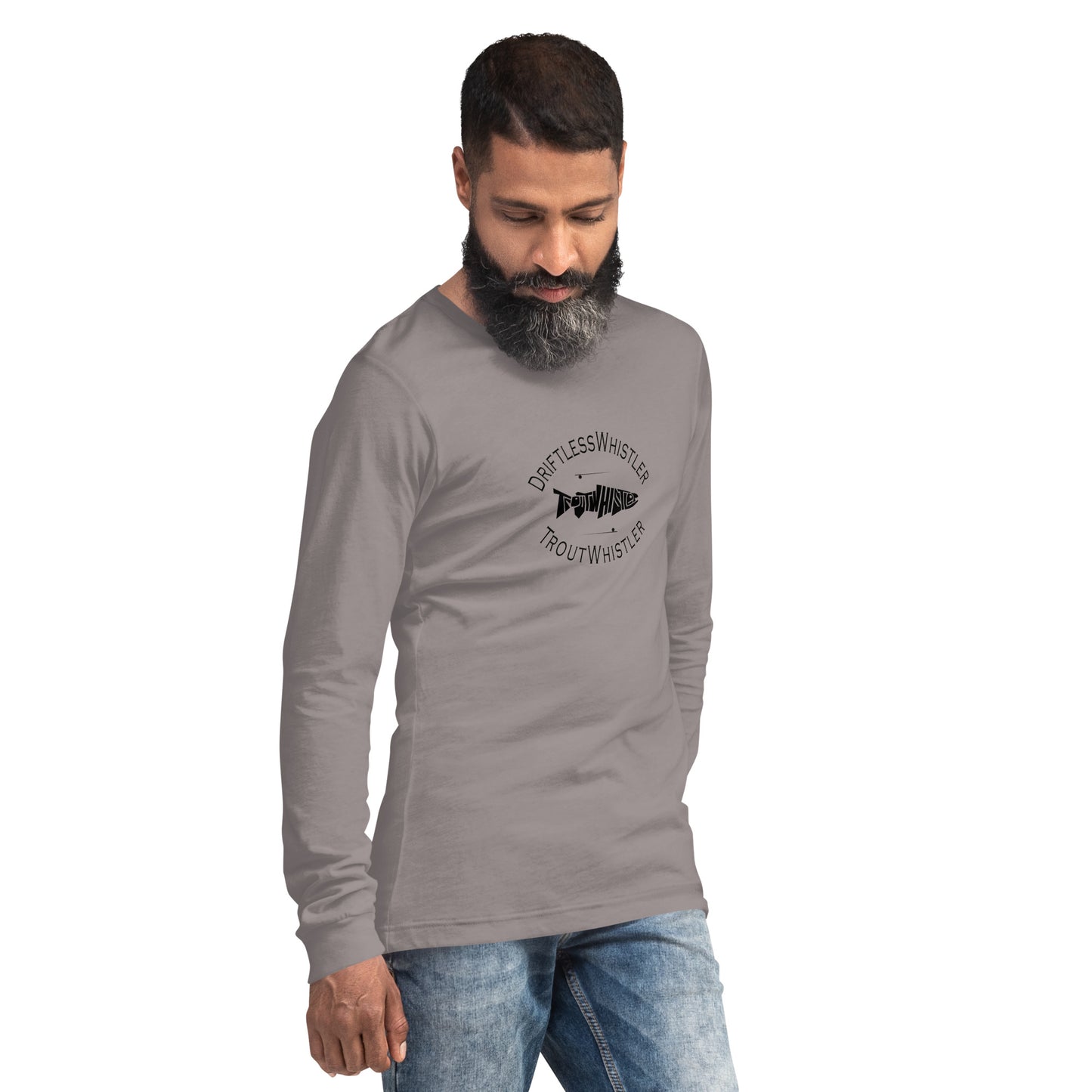 DriftlessWhistler - Long Sleeve Tee | Light w/ Black Logo