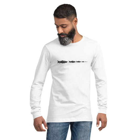 TroutWhistler - Long Sleeve Tee | Light w/ Black Multi-Logo