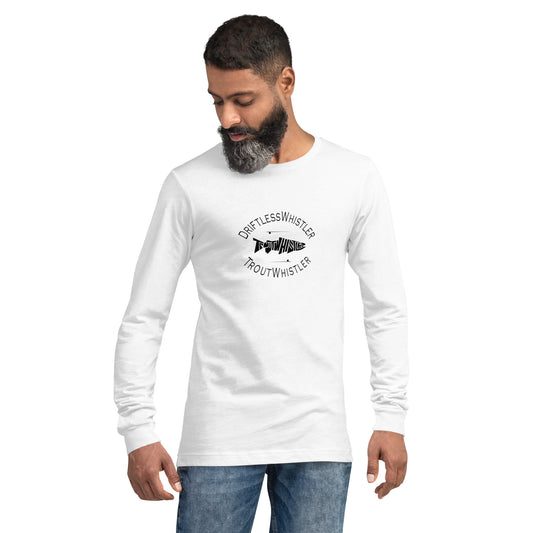 DriftlessWhistler - Long Sleeve Tee | Light w/ Black Logo