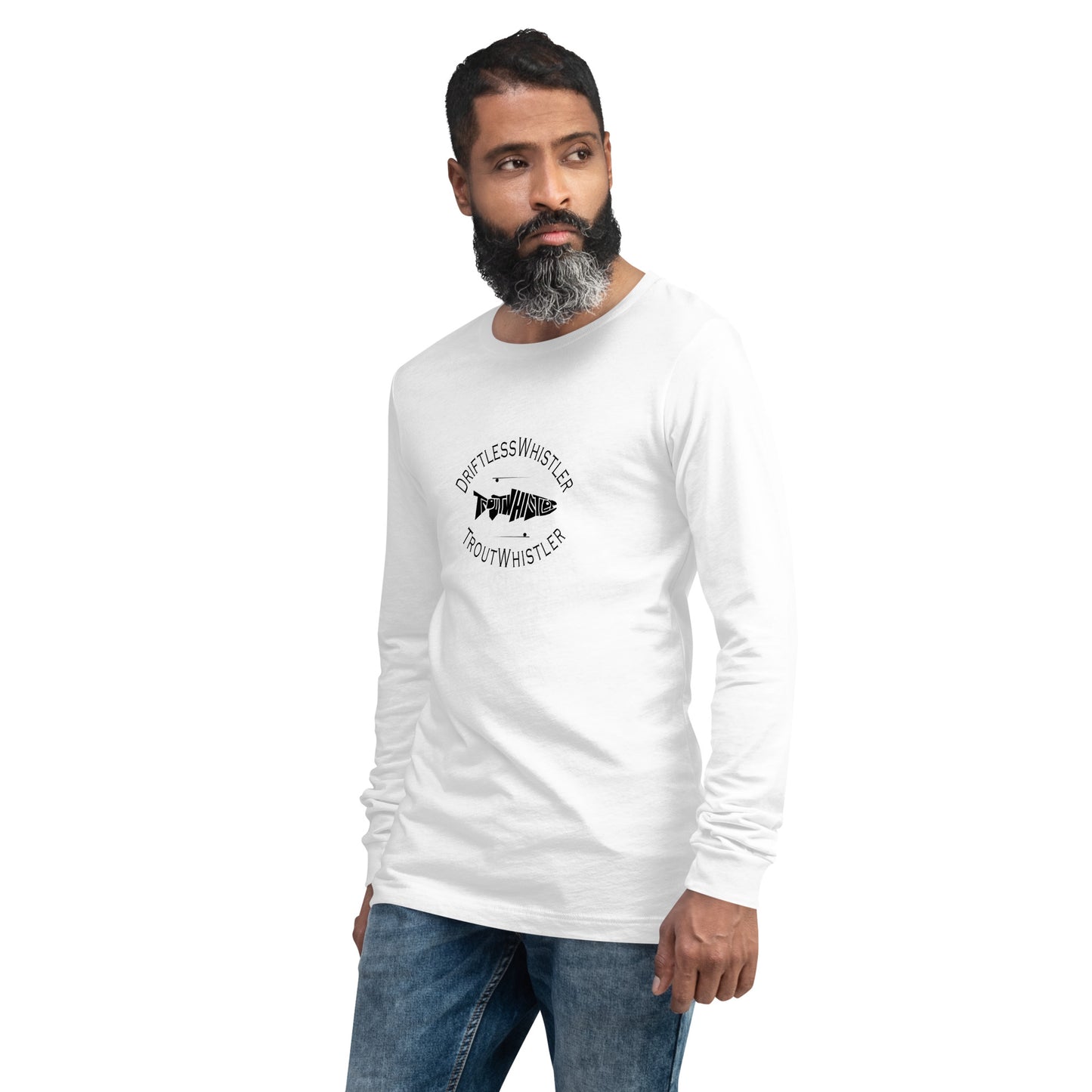 DriftlessWhistler - Long Sleeve Tee | Light w/ Black Logo