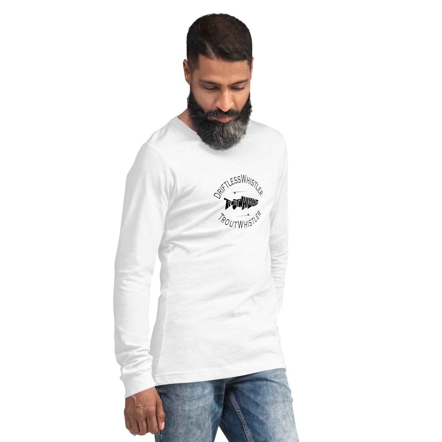 DriftlessWhistler - Long Sleeve Tee | Light w/ Black Logo