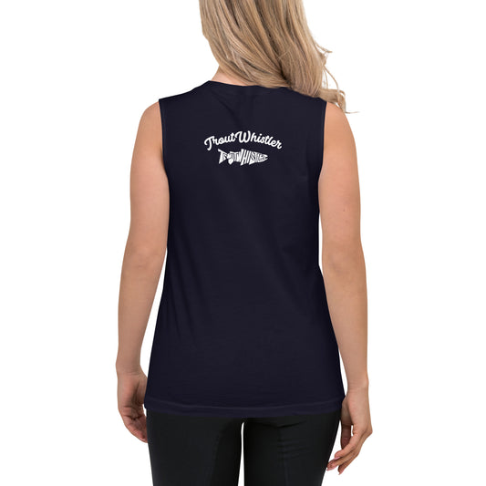 TroutWhistler - Women's Muscles Shirt | Dark w/ TW Logo