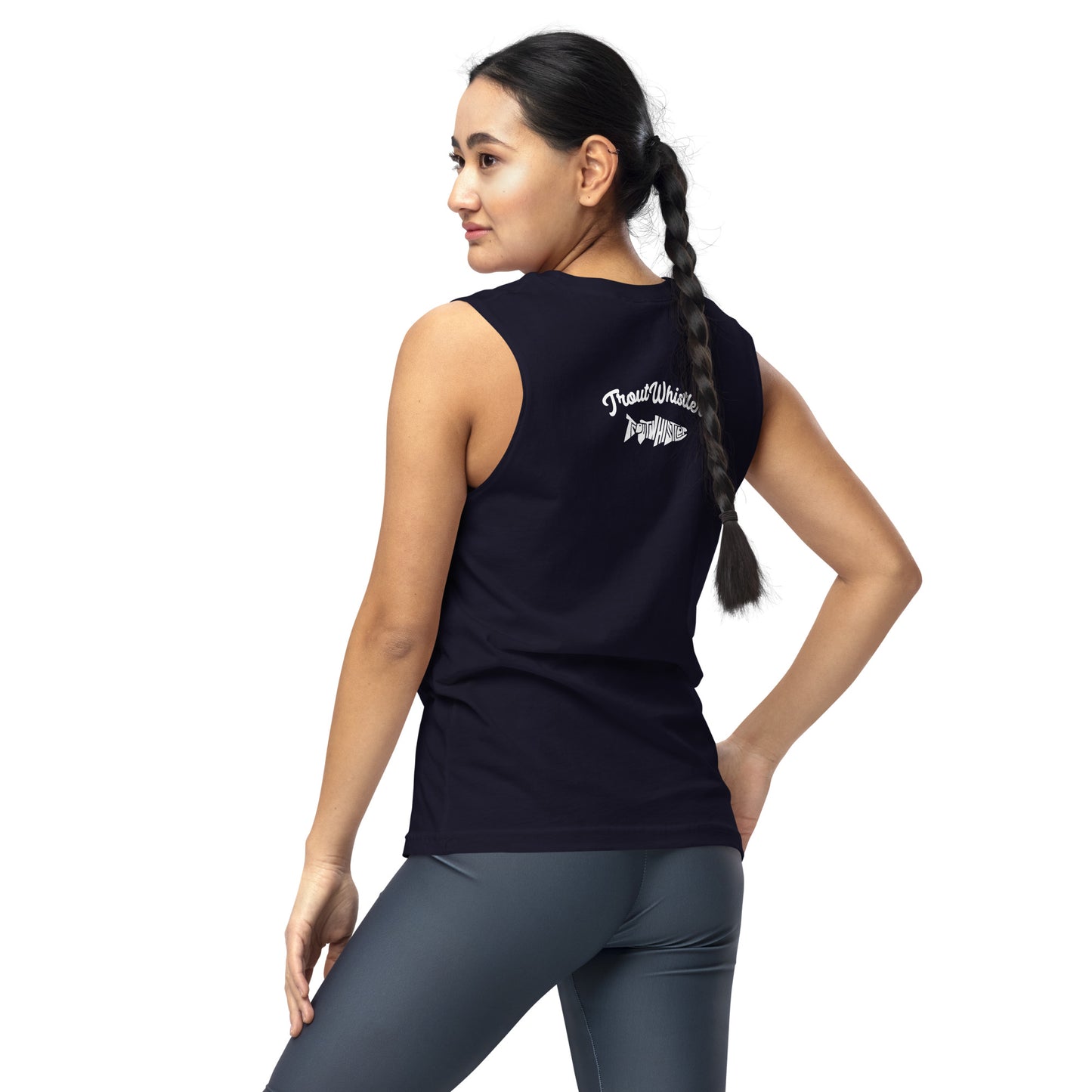 TroutWhistler - Women's Muscles Shirt | Dark w/ TW Logo