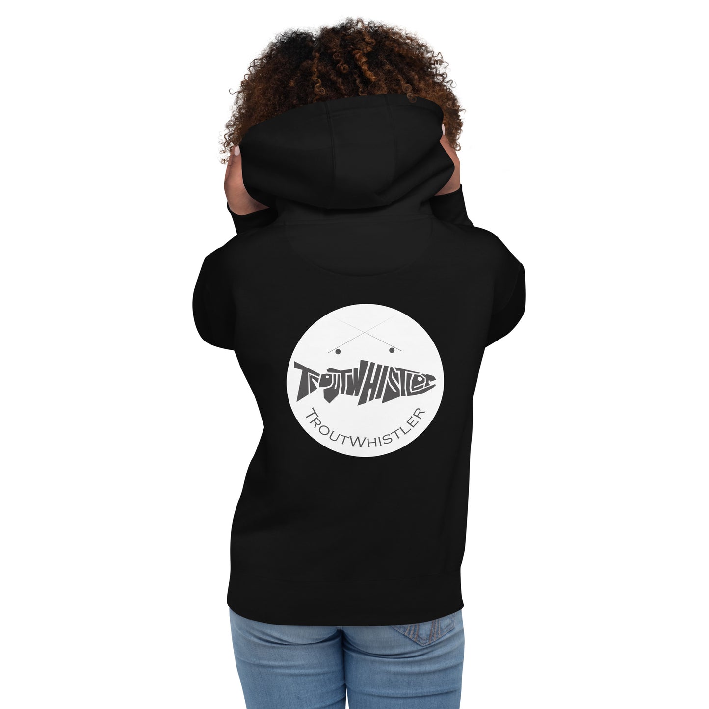 TroutWhistler - Women's Military Green Back Logo | Dark w/ White Round Logo