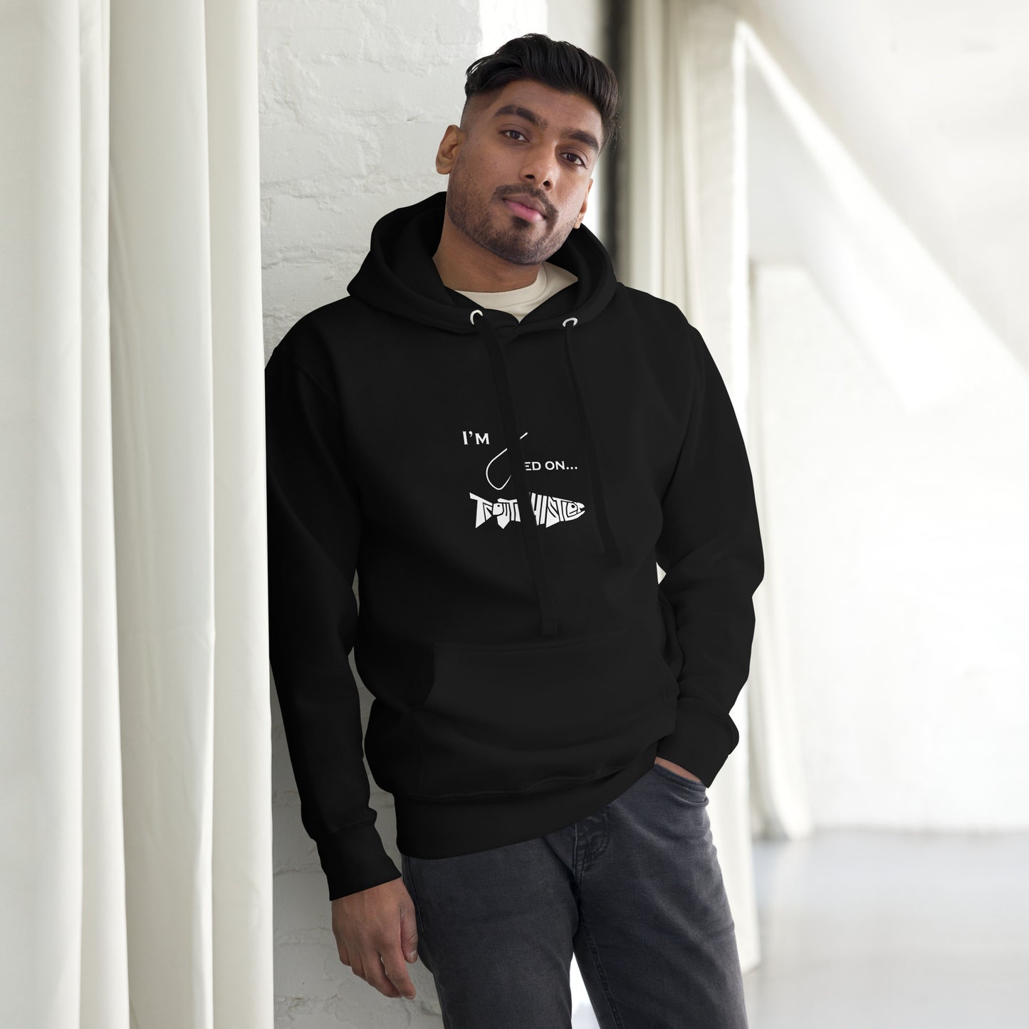 TroutWhistler - Men's Hoodie | Hooked on TroutWhistler Dark
