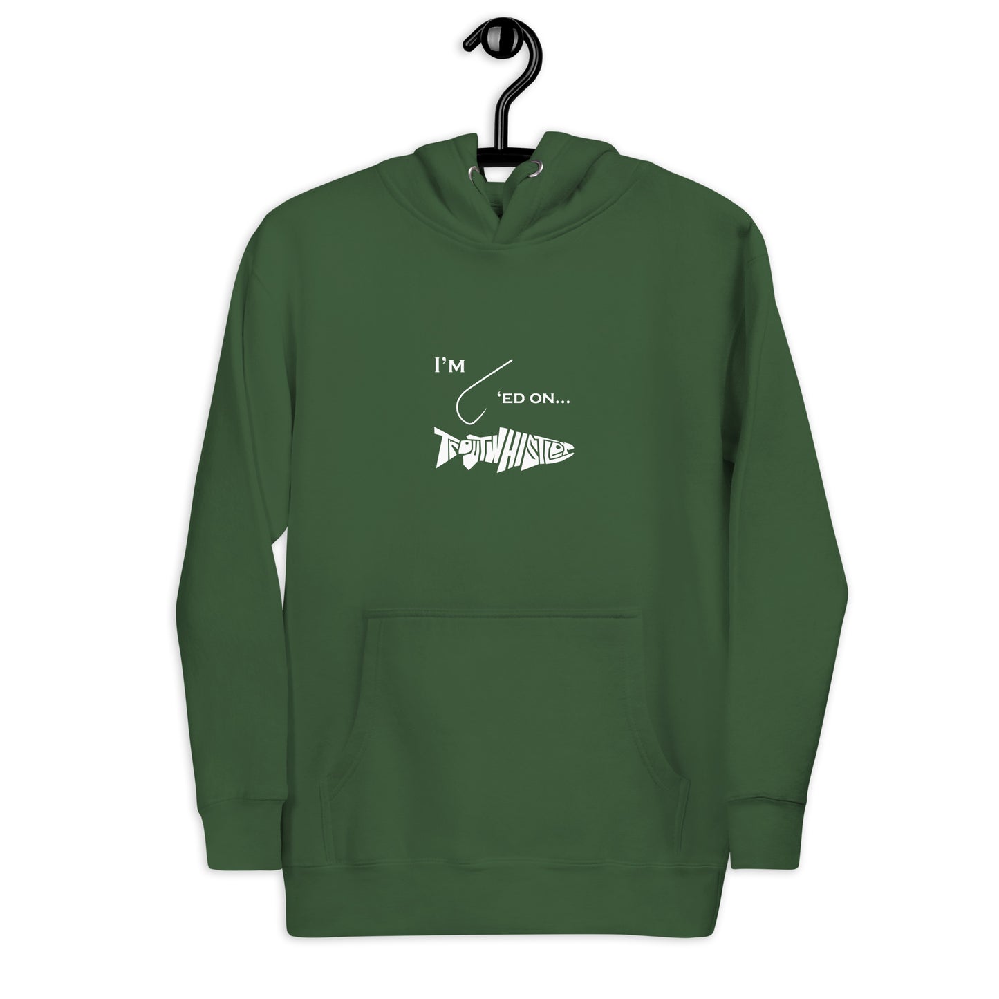 TroutWhistler - Men's Hoodie | Hooked on TroutWhistler Dark