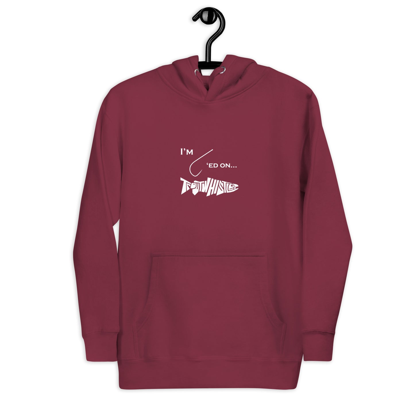 TroutWhistler - Men's Hoodie | Hooked on TroutWhistler Dark