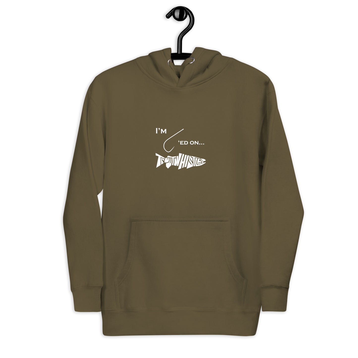 TroutWhistler - Men's Hoodie | Hooked on TroutWhistler Dark