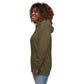 TroutWhistler - Women's Military Green Back Logo | Dark w/ White Round Logo