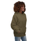 TroutWhistler - Women's Military Green Back Logo | Dark w/ White Round Logo