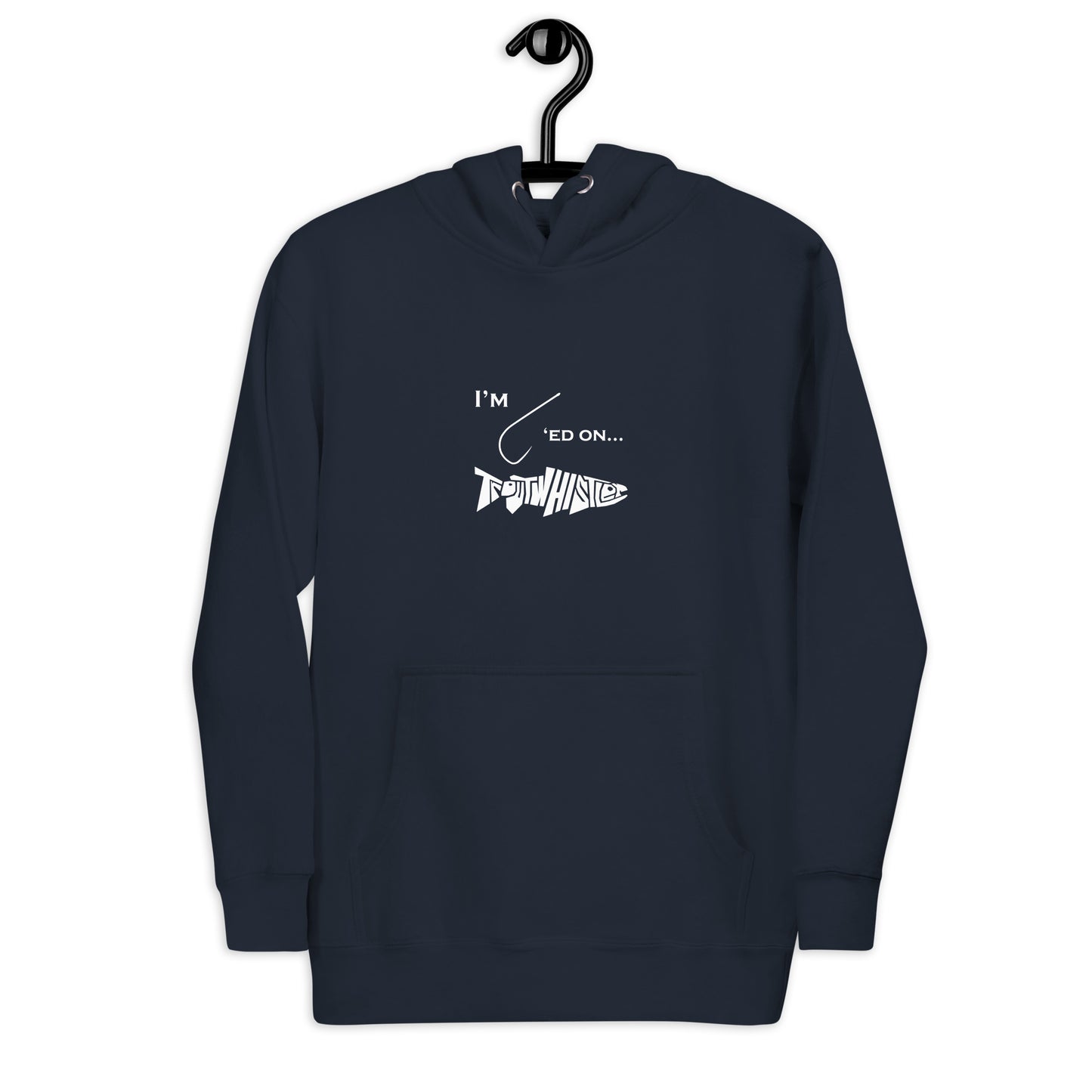 TroutWhistler - Men's Hoodie | Hooked on TroutWhistler Dark