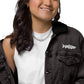 TroutWhistler - Unisex Denim Sherpa Jacket | Dark w/ White Logo