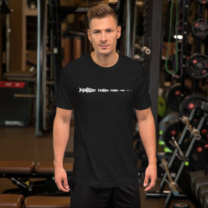 TroutWhistler - Unisex T-shirt | Dark w/ White Multi-Logo