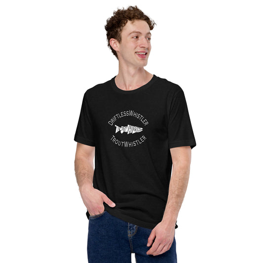 DriftlessWhistler - Unisex T-shirt | Dark w/ White Logo