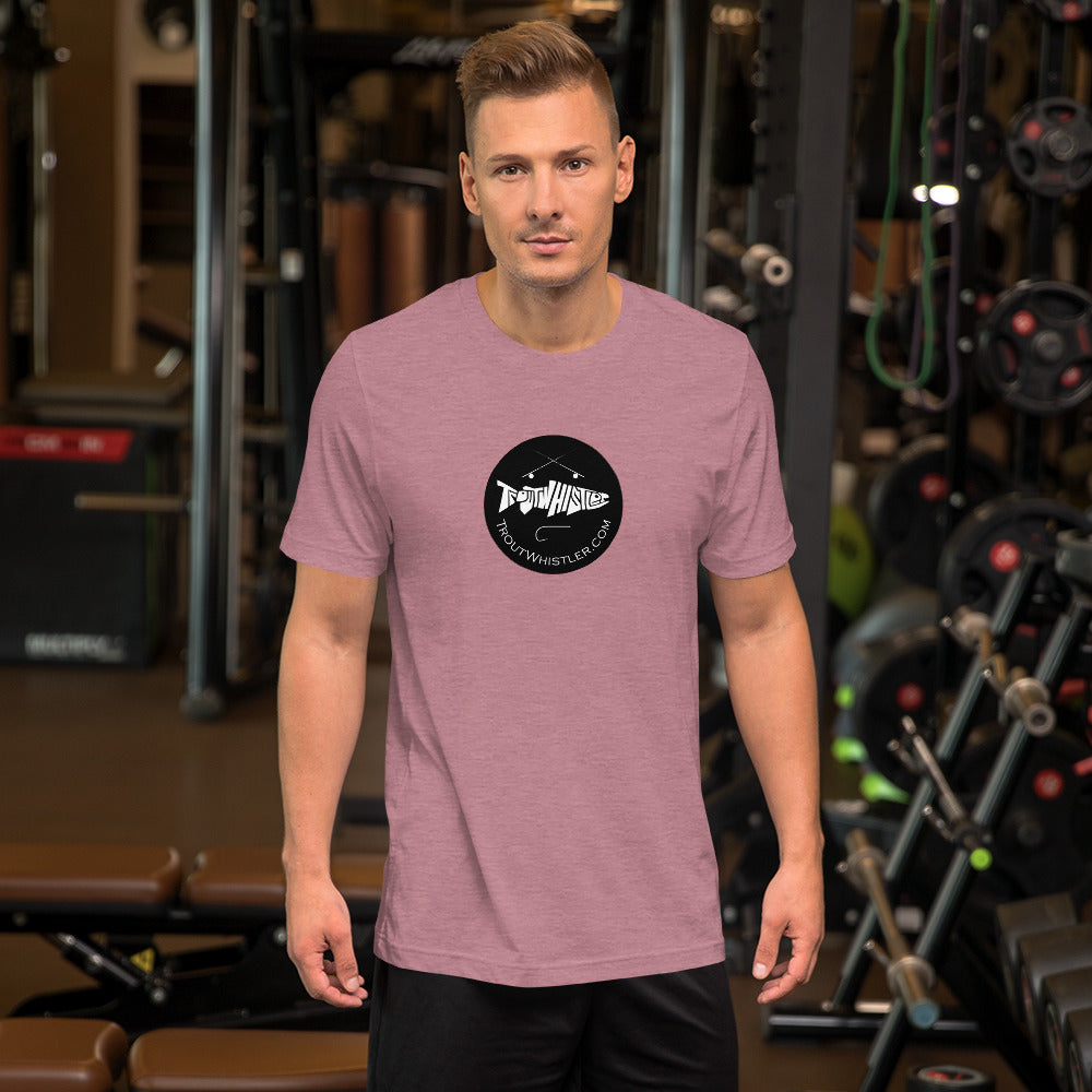TroutWhistler - Unisex T-shirt | Light w/ Black Round.com Logo