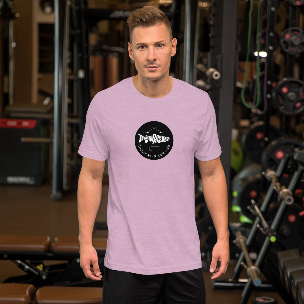 TroutWhistler - Unisex T-shirt | Light w/ Black Round.com Logo
