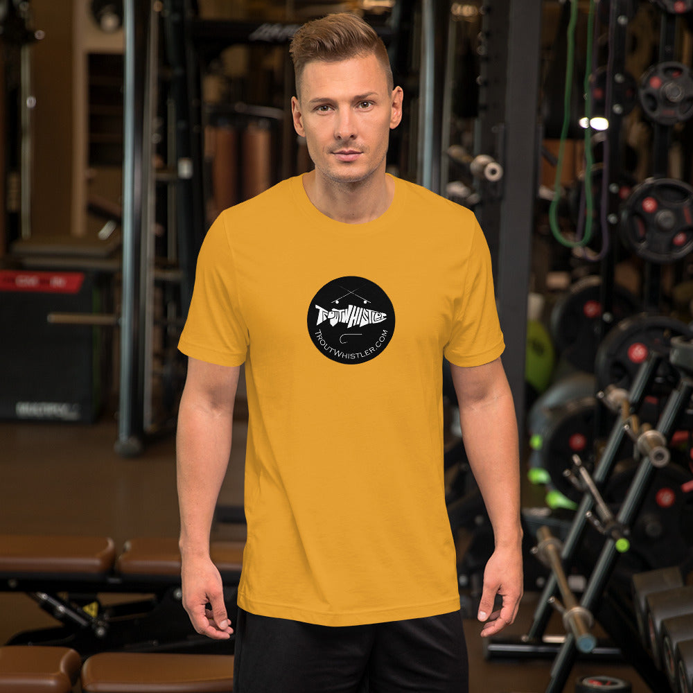 TroutWhistler - Unisex T-shirt | Light w/ Black Round.com Logo
