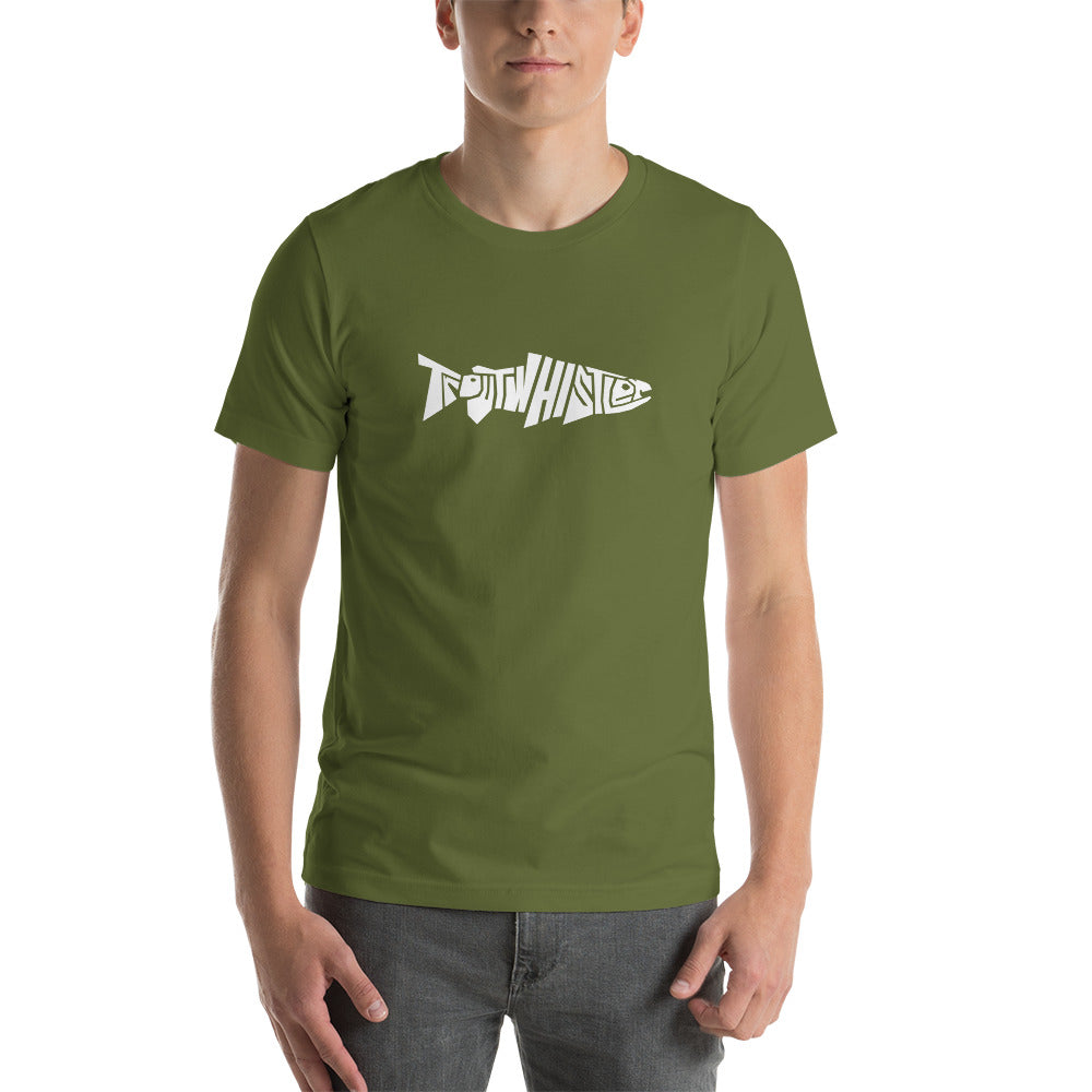 TroutWhistler - Unisex T-Shirt | Dark w/ White Logo