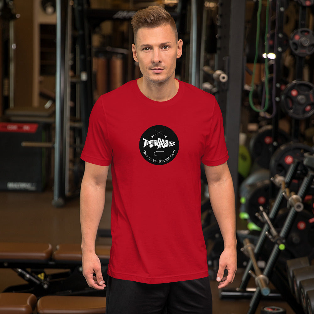 TroutWhistler - Unisex T-shirt | Light w/ Black Round.com Logo