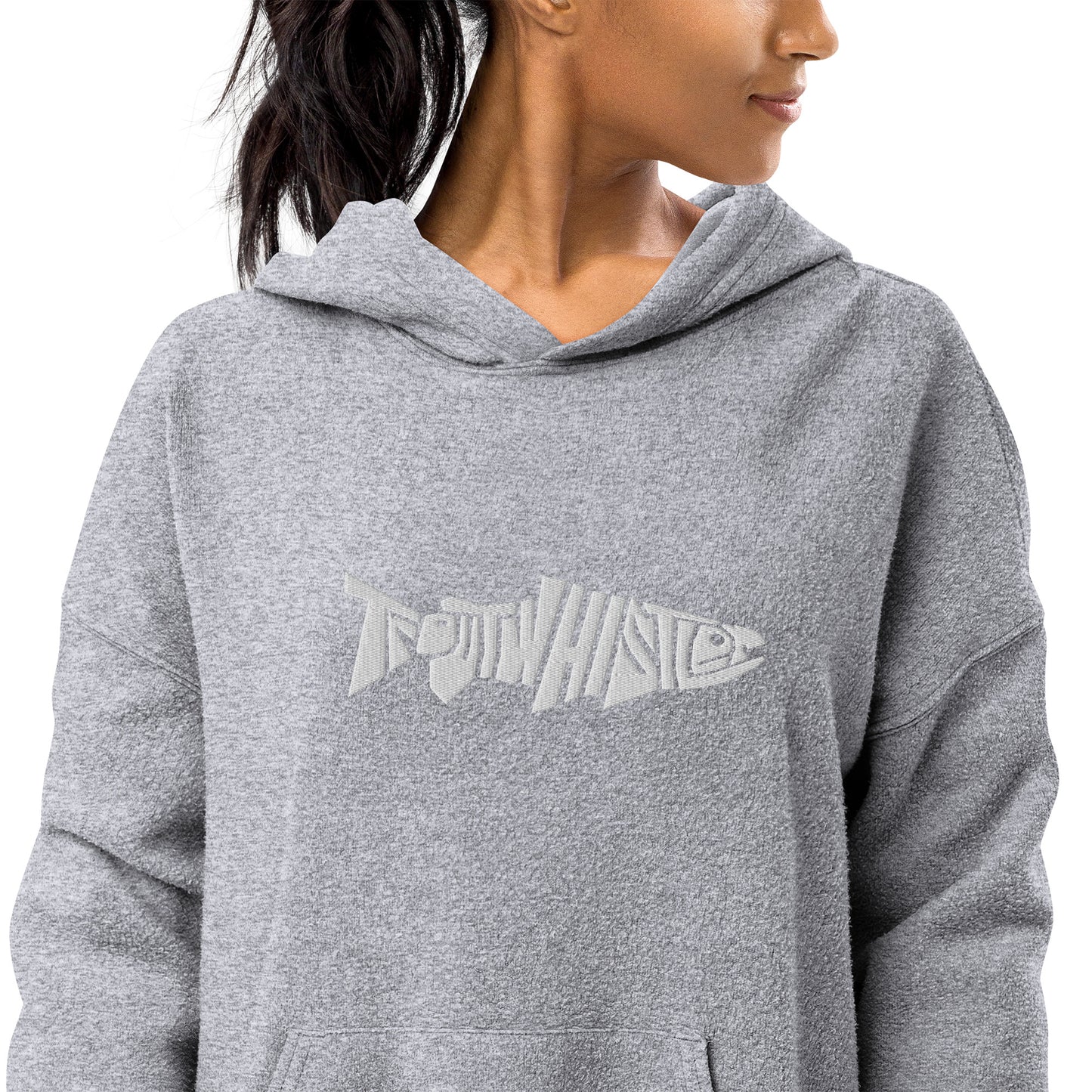 TroutWhistler - Women's Sueded Fleece Hoodie | w/ White TW Logo