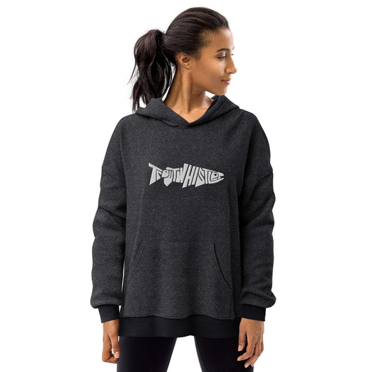TroutWhistler - Women's Sueded Fleece Hoodie | w/ White TW Logo