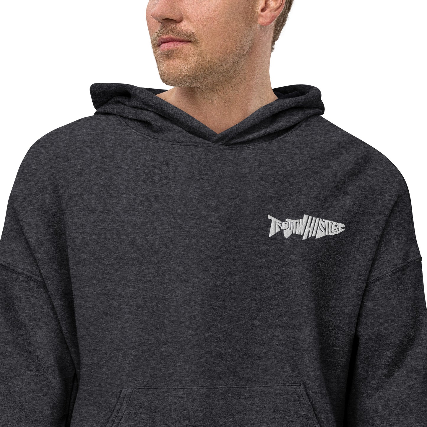 TroutWhistler - Sueded Fleece Hoodie | w/ White Logo