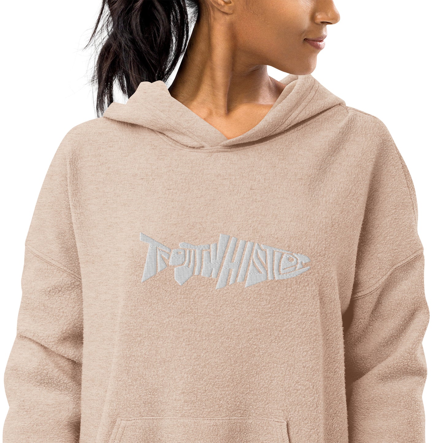 TroutWhistler - Women's Sueded Fleece Hoodie | w/ White TW Logo