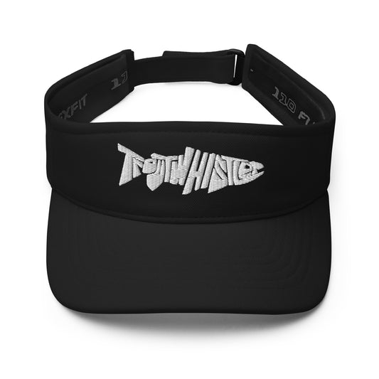 TroutWhistler - Visor | Dark w/ White Logo