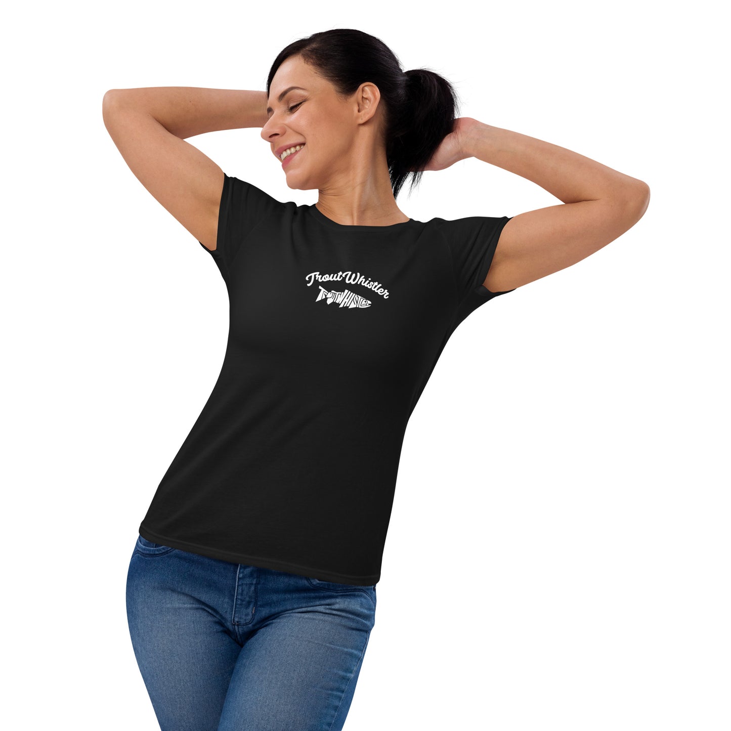 TroutWhistler - Women's Short Sleeve T-Shirt | Dark w/ TW Text