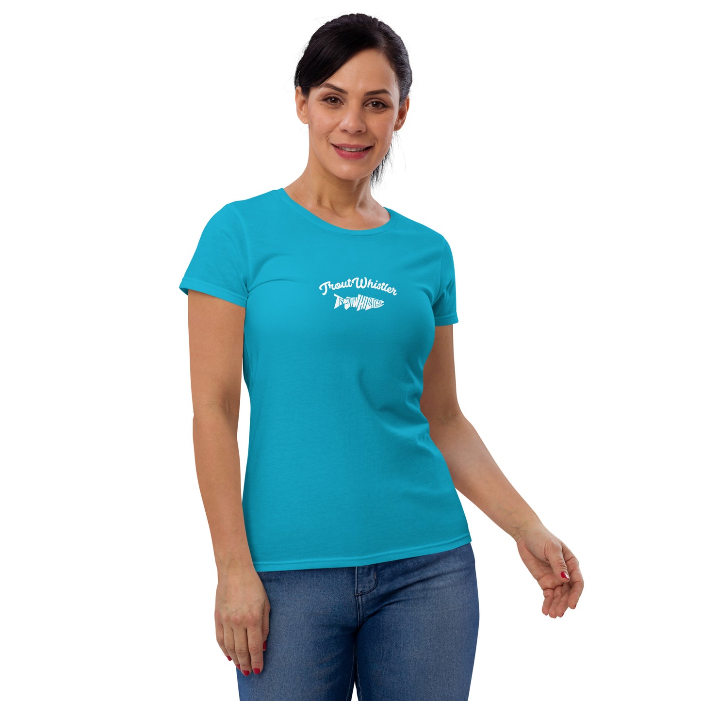 TroutWhistler - Women's Short Sleeve T-Shirt | Dark w/ TW Text