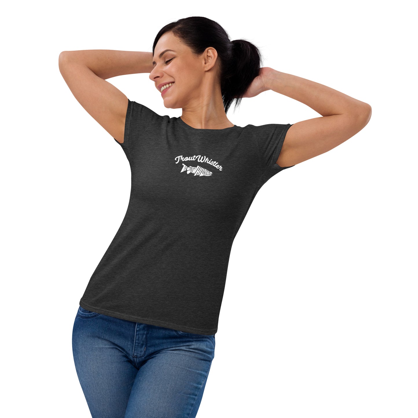TroutWhistler - Women's Short Sleeve T-Shirt | Dark w/ TW Text