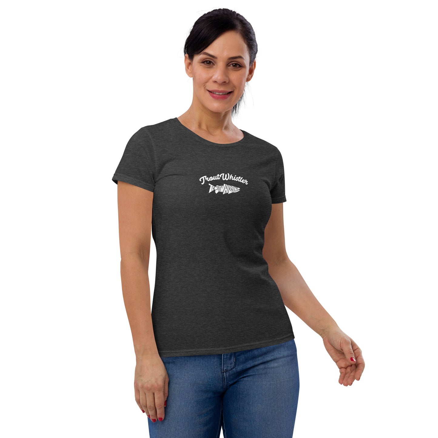 TroutWhistler - Women's Short Sleeve T-Shirt | Dark w/ TW Text